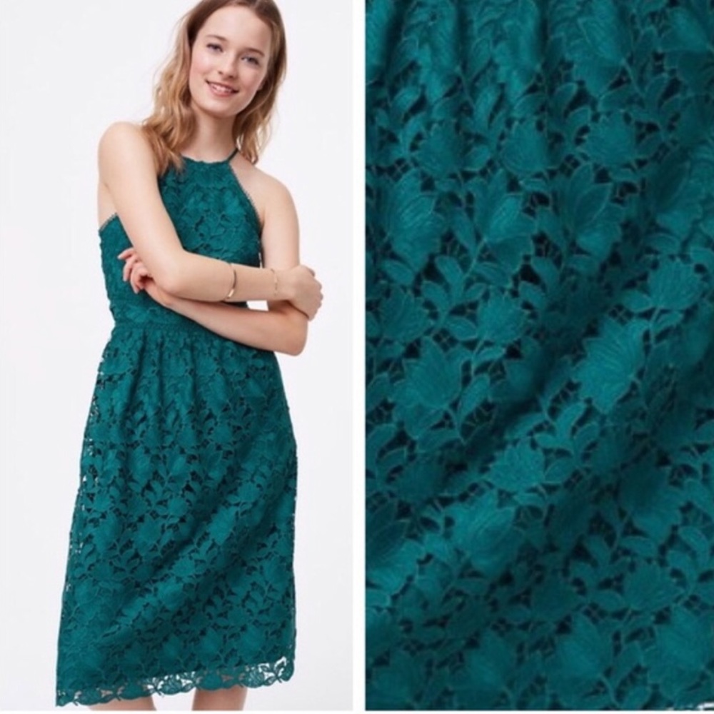 Loft lace midi dress